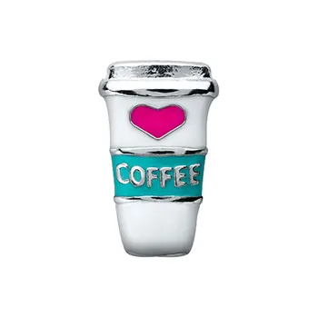 

10pcs Coffee Cup Custom Floating Charms For Glass Locket