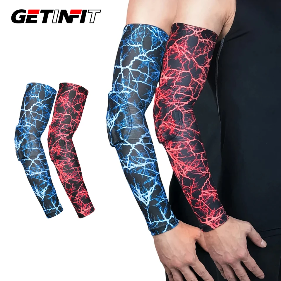 

Getinfit 1PCS Sports Arm Support Honeycomb Hand Arm Protective Gear Volleyball Basketball Training Elbow Brace Sleeves Bandage