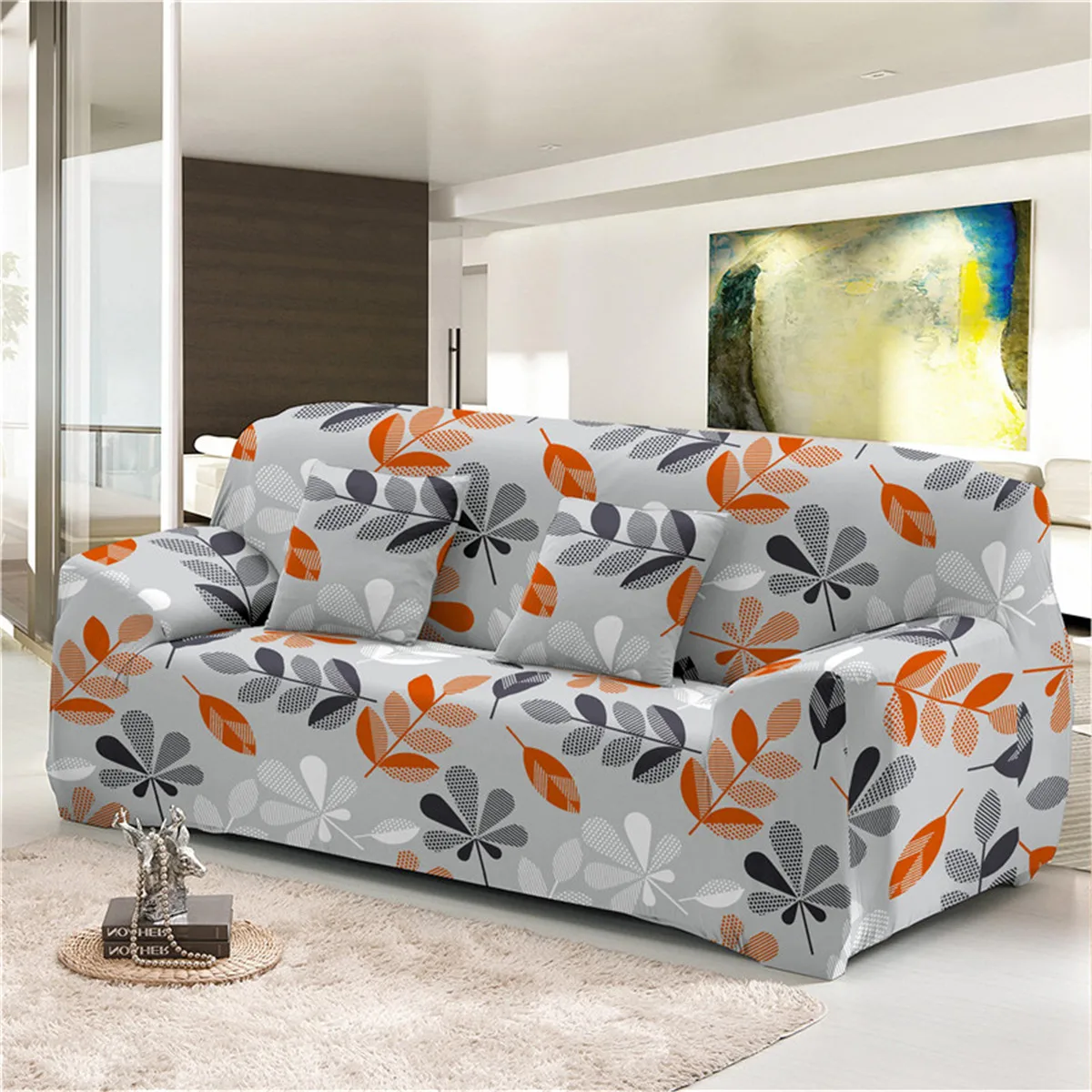 Boniu цветочный узор растягивающийся чехол для дивана цветочный диван-кровать Чехлы для дивана Красочные эластичные чехол L-образный защитный чехол