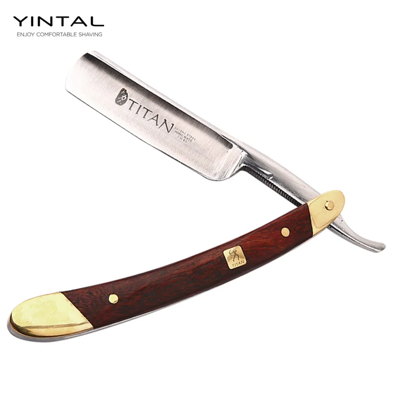 Бритва мужская ручная медная с деревянной ручкой|straight razor|manual shaverstraight razor men |