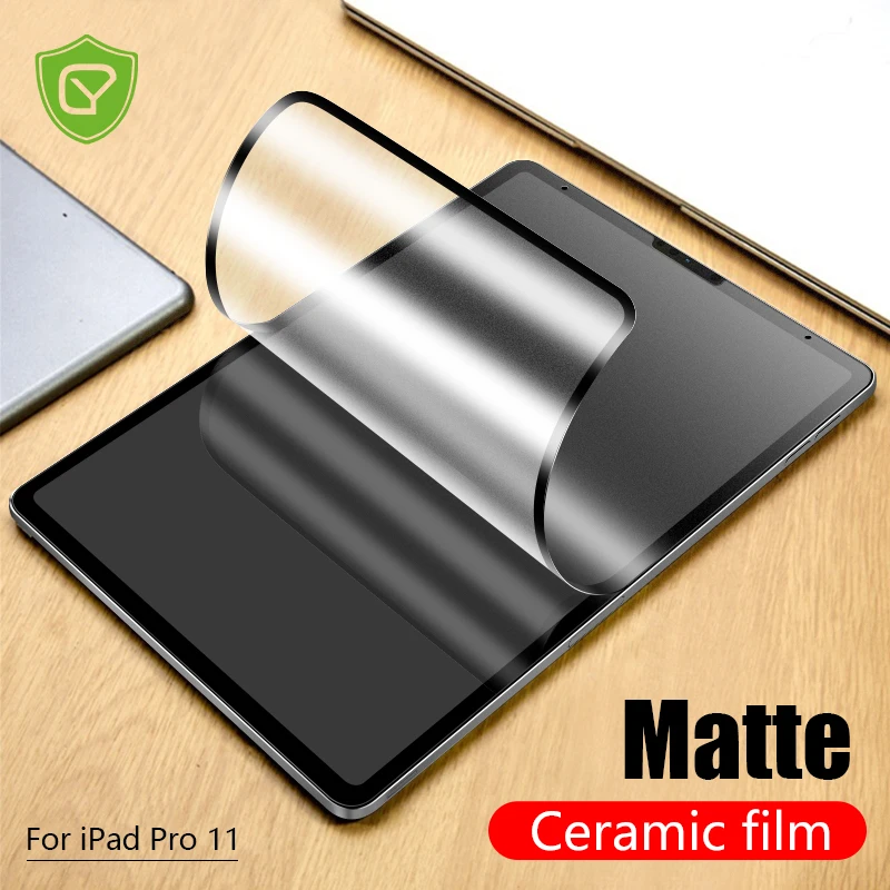 Película resistente a los arañazos de cerámica mate para ipad pro 11 2021 12,9 air 4, protectores de pantalla esmerilada antihuellas dactilares para ipad mini