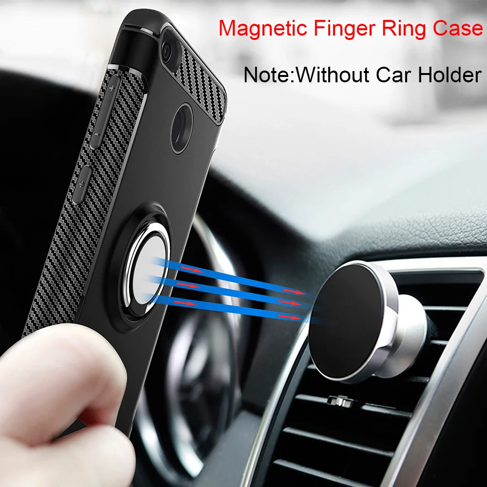

Shockproof Case for Xiomi RedMi 5 Plus Note 5A Stand Magnetic Bracket Finger Ring Case for Xiaomi Mi A1 A2 Redmi 4X Note 4X Case