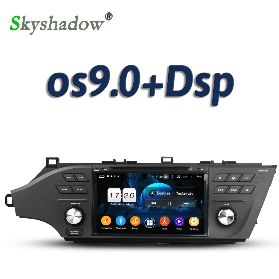 DSP Android 9,0 2 Гб ОЗУ 16 Гб 4 ядерный автомобильный dvd-плеер Wifi Bluetooth RDS радио gps карта DVR камера OBD2 для Toyota Avalon