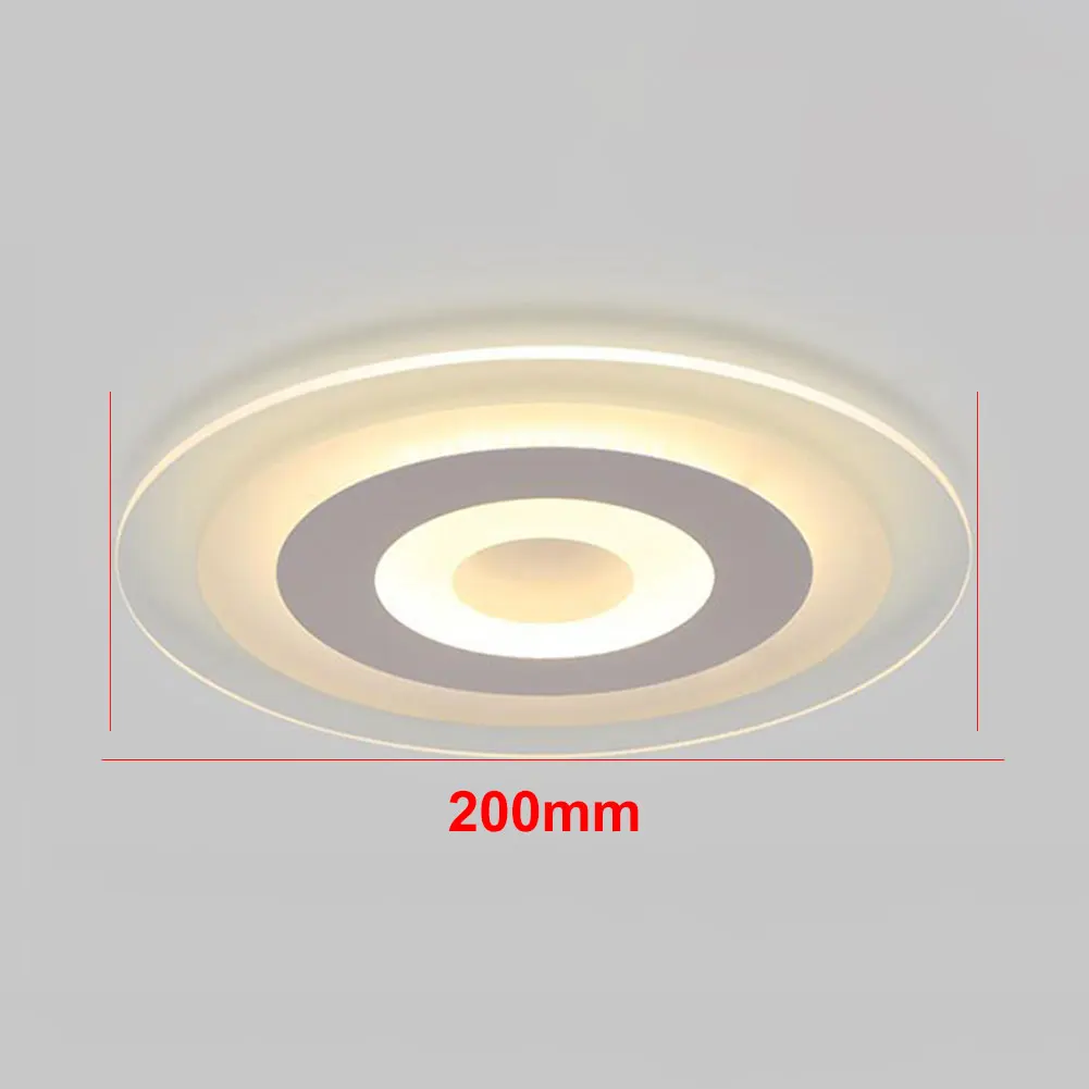 WIFI Stepless Dimming Fashion Led Round Living Room Ultrathin Home Decor Lamp Night Modern 200mm Ceiling Light Acrylic Bedroom