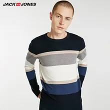 Джек Джонс зимний мужской полосатый шерстяной свитер | 218324516