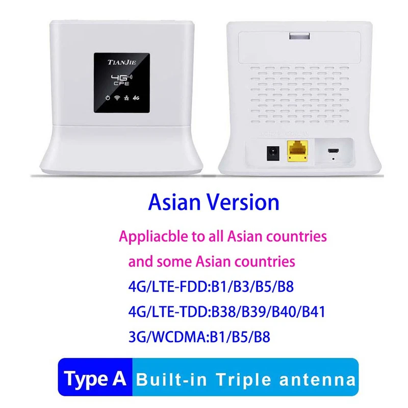 4G Wifi Router Wireless Modem 4g Wifi Sim Card Mobile Routers For IP Camera/Outside Wi-Fi Coverage Removable External Antenna top rated wifi signal booster Wireless Routers