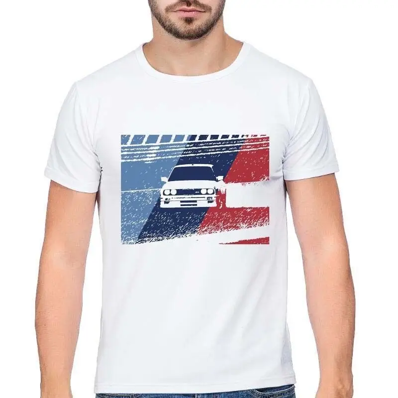 Brand Men Fashion Summer Listing Germany Car E30 T Shirt M3 Drift Art M Power Racer Accessory Nurburgring White T-Shirt |