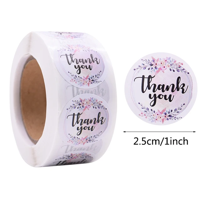 Gift Sealing Stickers 500pcs Thank You Love Design Diary Scrapbooking Stickers Festival Birthday Party Gift Decorations Labels C25