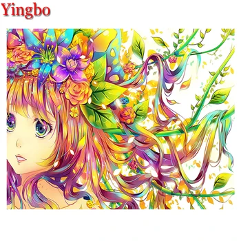 

Needlework Diy Diamond Painting Cross Stitch japanese Anime big eyes Diamond Embroidery kit 5D Square Round Diamond Pictures