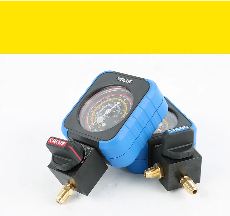 Wert VRM1-B-0403 R22 R410 High-präzision Anti-kollision Kältemittel Gauge Fluor Tabelle Klimaanlage Gauge – Detail 7