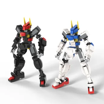 

300Pcs Designer Mecha Warrior Building Blocks Toys For Children Armor Robots Anime Figure Model 18cm Action Figure Block Dolls