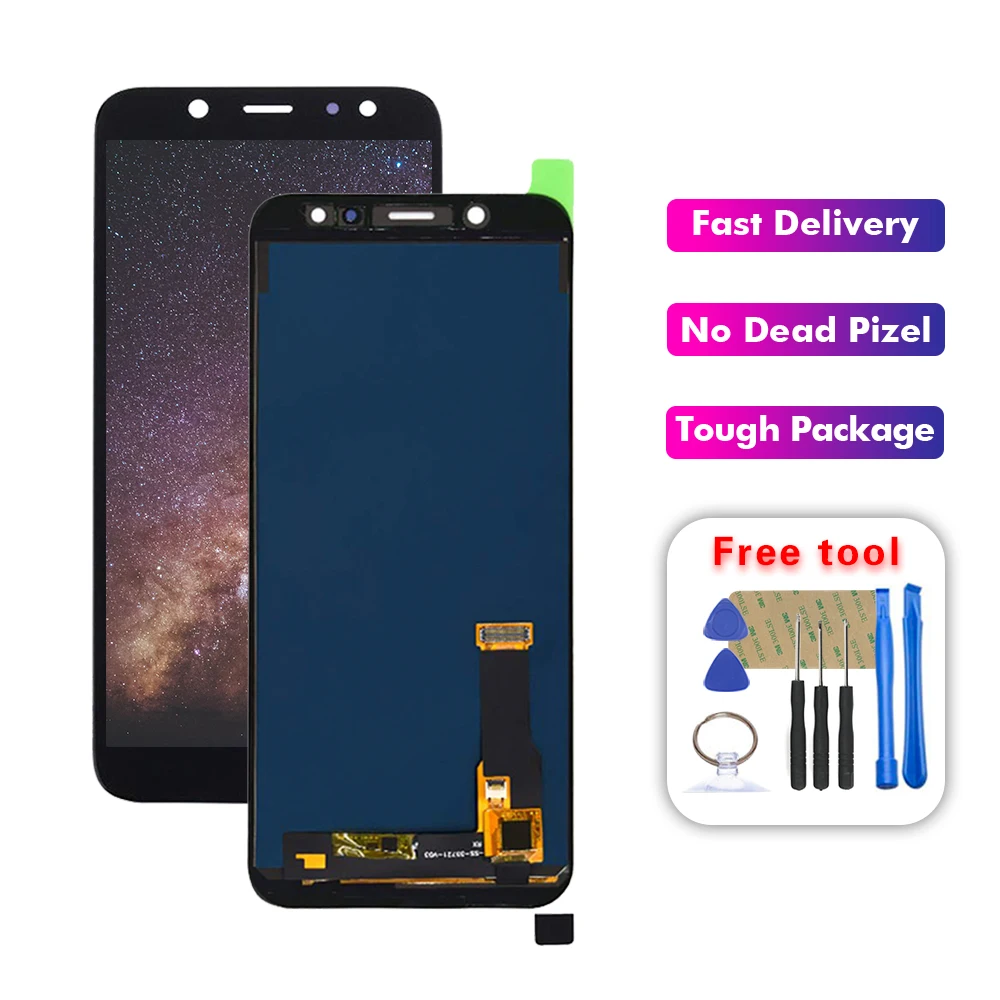 ЖК дисплей для Samsung Galaxy A6 2018 A600 A600F A600FN сенсорный экран в сборе замена Бесплатные
