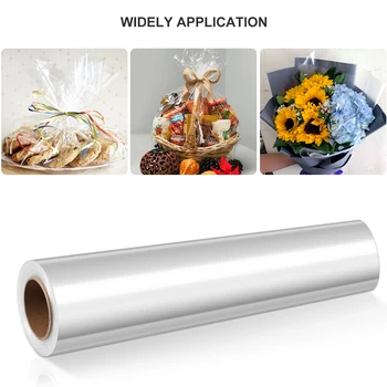 

Cellophane Wrap 2.5 Mil Practical Cellophane Bags Cellophane Paper Cellophane Wrap Roll for Arts and Crafts Gift Baskets Bouquet