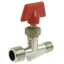 1/" до 1/4" резьбовое соединение с внешней резьбой пластиковая ручка газовый клапан