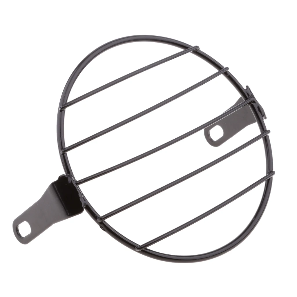 Metal 6.7' Motorcycle Headlight Grill Cover Scooter Lamp Mask Net