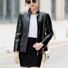 Женская куртка-бомбер в Корейском стиле черного цвета, большие размеры, куртка из искусственной кожи, пальто, осенне-зимняя верхняя одежда для мотоциклистов Harajuku, одежда-накидка 5XL