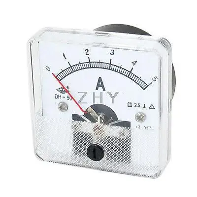 

DH-50 DC 0-5A Analog Amperemeter Panel Meter Gauge