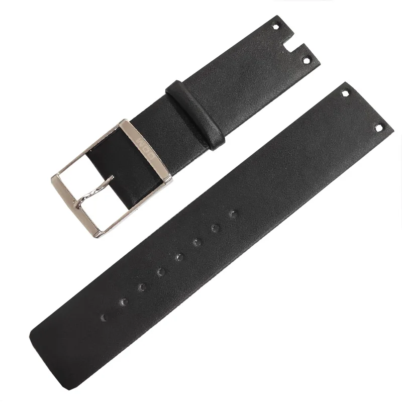 DOM кожаный ремешок для часов из натуральной кожи ремешок 22 мм Серебряная металлическая застёжка застежка женские часы ремешок для LP-205