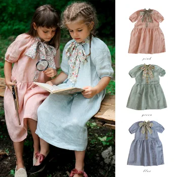 

ZMHYAOKE-Ka* Girls Casual Dresses Thanksgiving Toddler Girl Clothes My First Christmas Kids Clothes SUMMER Party Girls Dresses