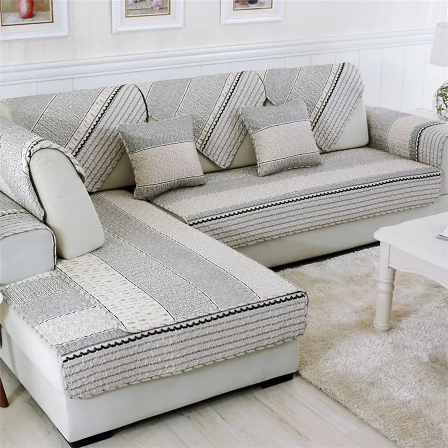 Modern Sofa Furniture Couch Seats Mat Cotton Non Slip Cover Protective