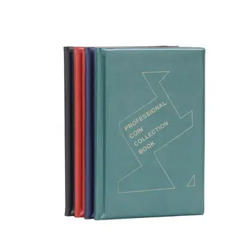 

150 Pockets PU Leather Coin Album Collection Penny Storage Book Commemorative Goods Holders for Collector Banknote