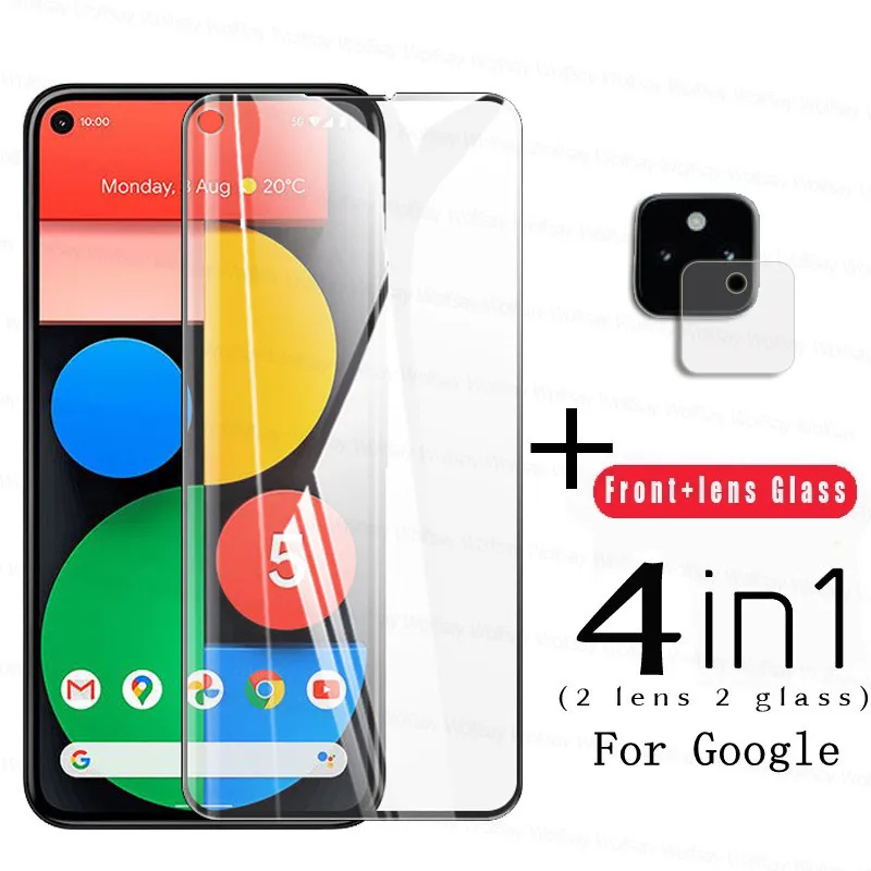 Закаленное стекло для Google Pixel 5A 5 4A 4 XL полное покрытие Защита экрана пленка
