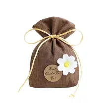 Льняная сумка-саше с завязками, автомобильный подвесной ароматизатор, пакеты, комаров, ящики, шкафы, саше, аромат, свежий