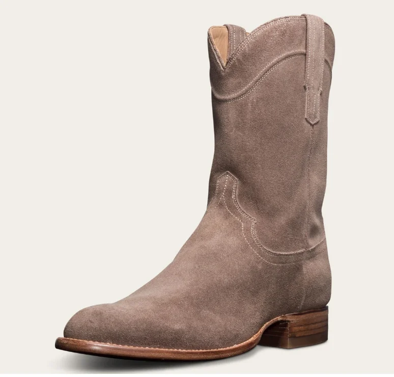 Men Chelsea Boots Simple Suede Medium Platform Autumn Winter Cowboy Size 38 48