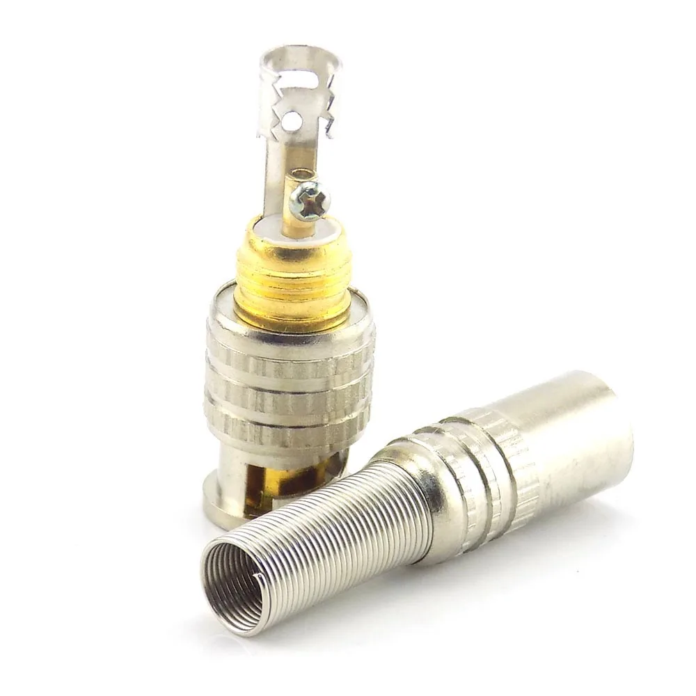 10 шт. BNC штекер Адаптер твист-на коаксиальный RG59 кабель к BNC Мужской Разъем для CCTV аксессуары для видеокамеры L19