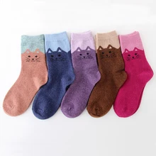 Женские хлопковые милые носки в стиле Харадзюку, цветные забавные носки с героями мультфильмов, женские модные уличные носки на зиму и осень, 1 пара# F