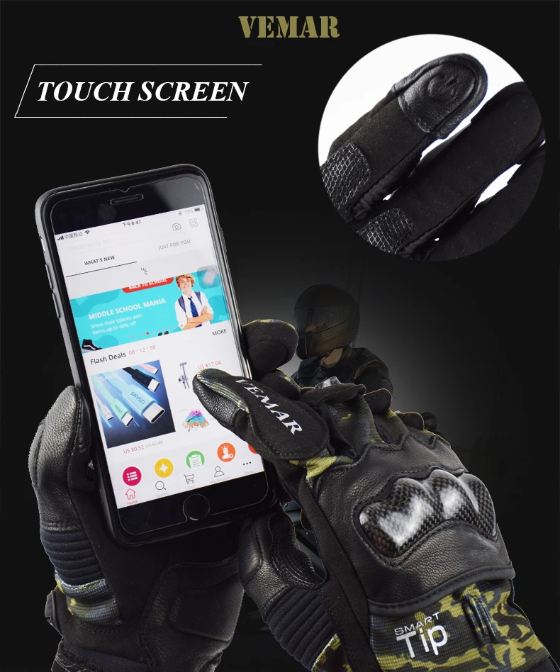 MJMOTO перчатки для мотокросса короткие мотоциклетные перчатки с сенсорным экраном байкерские перчатки для верховой езды черные дышащие из углеродного волокна Guantes Moto