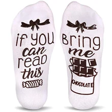 Высокое качество Для женщин мужские Ботильоны Письмо печати дизайн с рисунком с надписью «IF YOU CAN READ THIS с надписью BRING ME The забавные Спортивные носки Мода