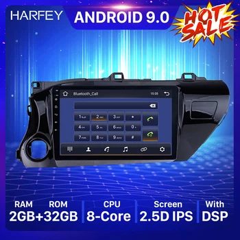 

Harfey 10.1inch Car Multimedia player Android 9.0 car GPS Navi Radio for TOYOTA HILUX 2016 2017 2018 Left hand Driver