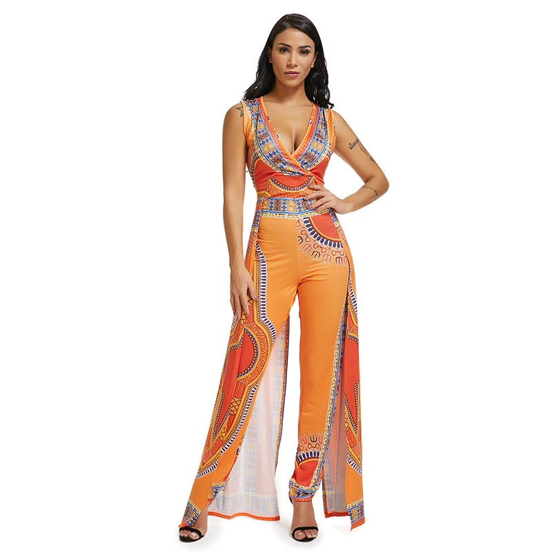 

Sexy Streetwear Body Femme Fall 2019 Plus Size Modis Party Long Jumpsuit Monos Largos Mujer Pantalon Largo Costumes Bodysuit