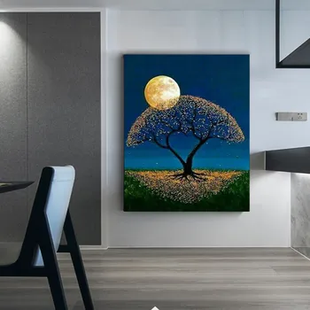

Diamond painting 5D forest night view Embroidery Painting Rhinestone Pasted Canvas painting Cross Stitch quadro cuadros 2020 new