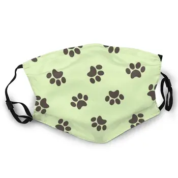 

Dog Foot Prints Double-sided printed dustproof and windproof mask, can be cleaned and reused, suitable for outdoor sports