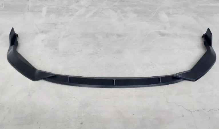mattle black For toyota corolla Front bumper lip spoiler PP and carbon fibre Material car resr wing lip spoiler by Primer Color - Цвет: mattle black