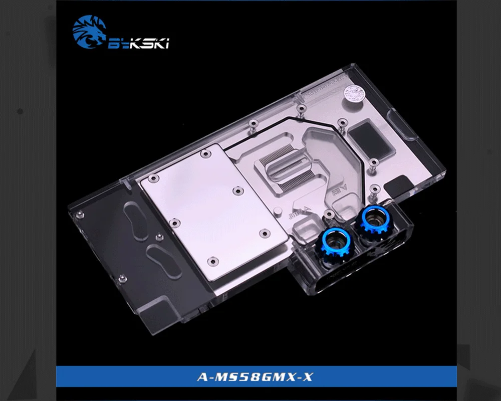 Bykski Full Cover Graphics Card Water Cooling Block For MSI RX 580/480 Gaming X, A-MS58GMX-X  