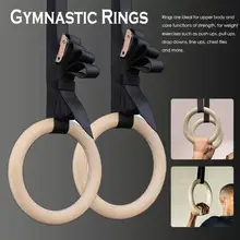 Новые деревянные 28 мм упражнения фитнес гимнастические кольца для тренажерного зала упражнения Кроссфит подтягивания мышц