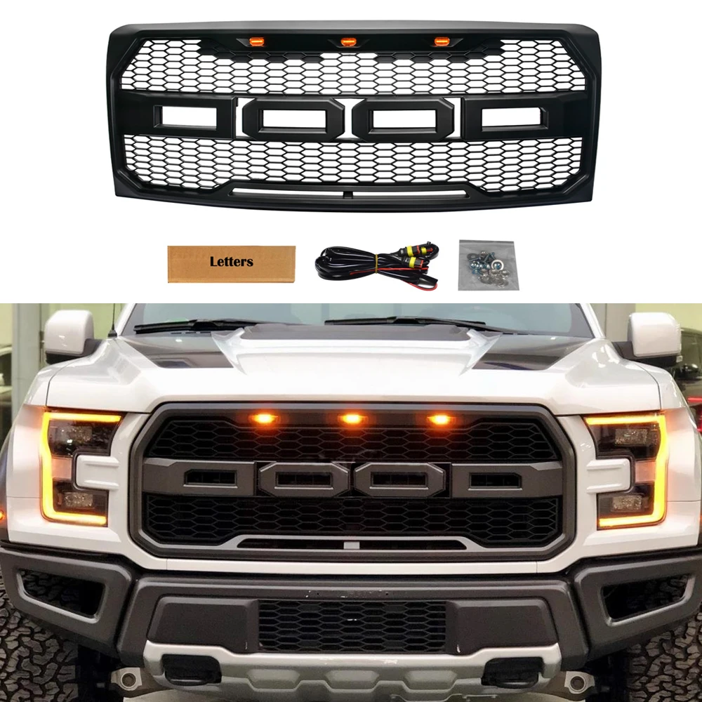 Модифицированные решетки для гриля F150 в рапторском стиле F-150 2009 2010 2011 2012 2013 2014