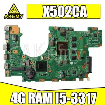 

Akemy X402CA Laptop motherboard For Asus X502C X402C X502CA X402CA original mainboard DDR3L 4GB-RAM I5-3317U test 100% OK