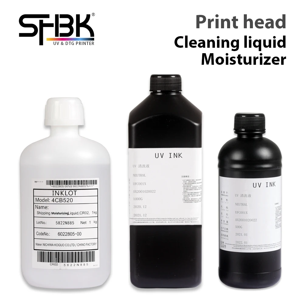 Powerful cleaning solution for UV printer ink remove clogged print head