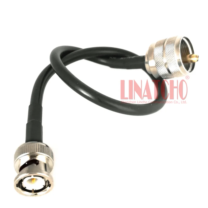 30 см RG58/U RF коаксиальный BNC штекер PL259 UHF мужской duplexer кабель перемычки rf