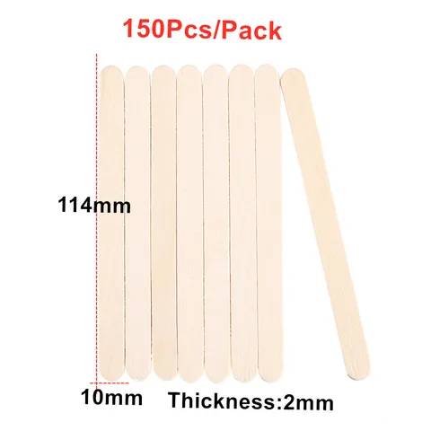 11cm Wooden Coffee Tea Ice Cream Popsicle Sticks Beverage Stir Stirrers for DIY Jewely Making UV Resin Sticks Tools