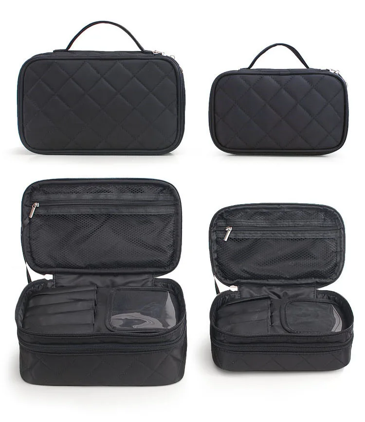 Fashion zipper women's travel cosmetic bag Neceser large capacity Organizer makeup storage bag cosmetic bag Make up bag