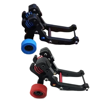 

RC Spring Wheels for Upgraded Parts of CEN Reeper QL RC Car Lift Head-Up Spring Bike Fork with 2 Wheel