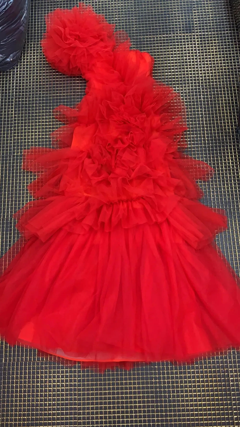 Новое женское Красное Сетчатое платье с одним плечом Vestidos вечернее облегающее платье знаменитостей