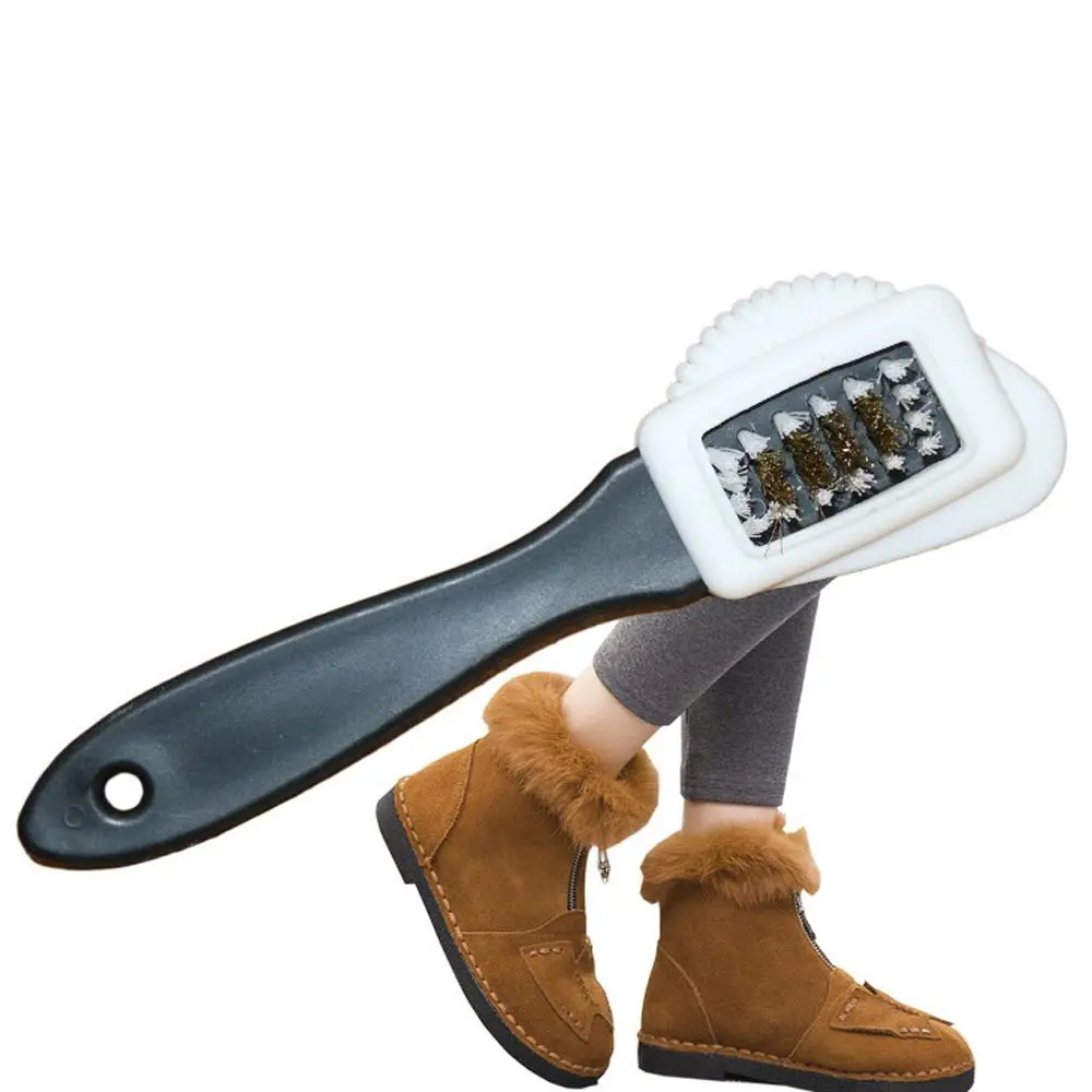 Practical Shoe Brush Plastic Suede Scrubber Boot Eraser Shoes Cleaner Rubber Steel Wire Household Supplies Cleaning Tools