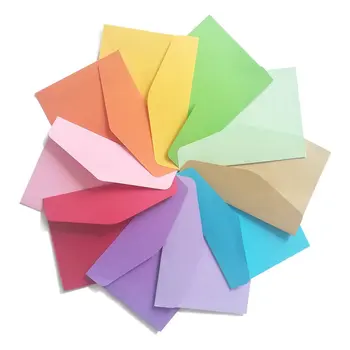 

Colored Envelope Membership Card Storage Pink Envelope Bag Creative Blank Small Letter Gift Business Envelope