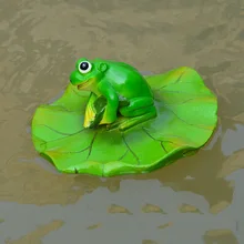 Для сада пруда декоративная лягушка креативная Смола плавающие лягушки украшение статуи